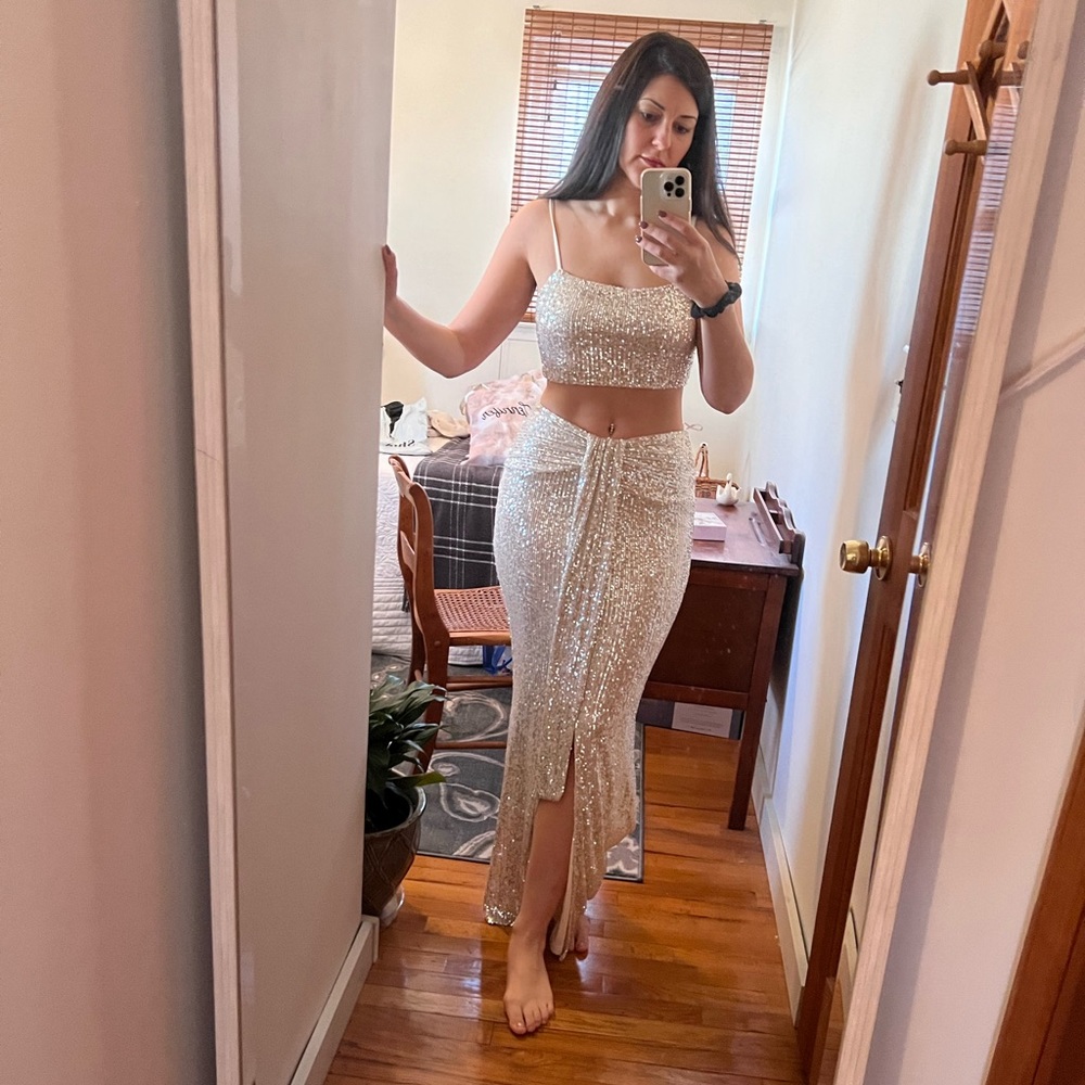 Two piece sequin set